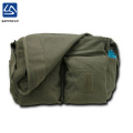 wholesale durable retro canvas two sided shoulder bag for men